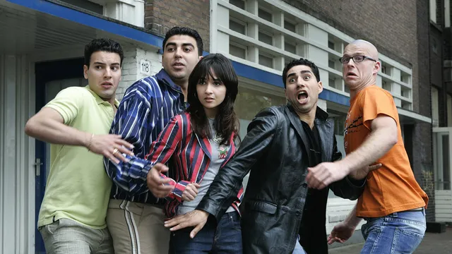 Mohammed Chaara, Mimoun Ouled Radi, Maryam Hassouni, Mimoun Oaissa, Leo Alkemade in Shouf Shouf Habibi