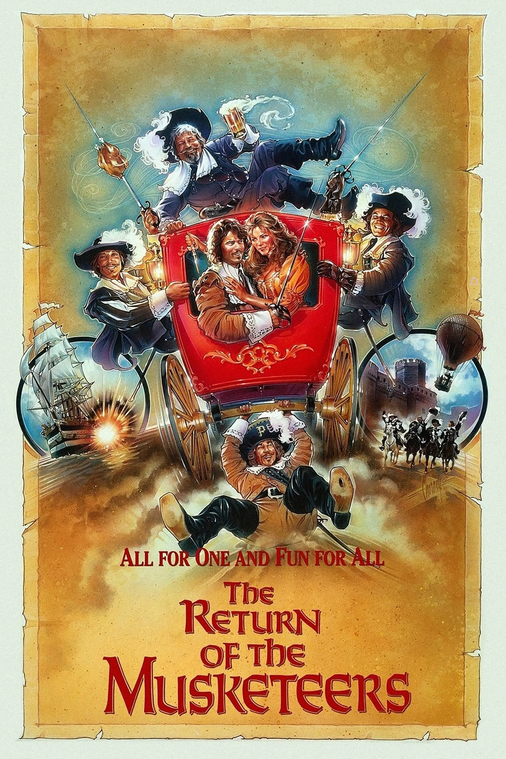 El regreso de mosqueteros poster