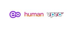 Logo's EO, HUMAN en VPRO