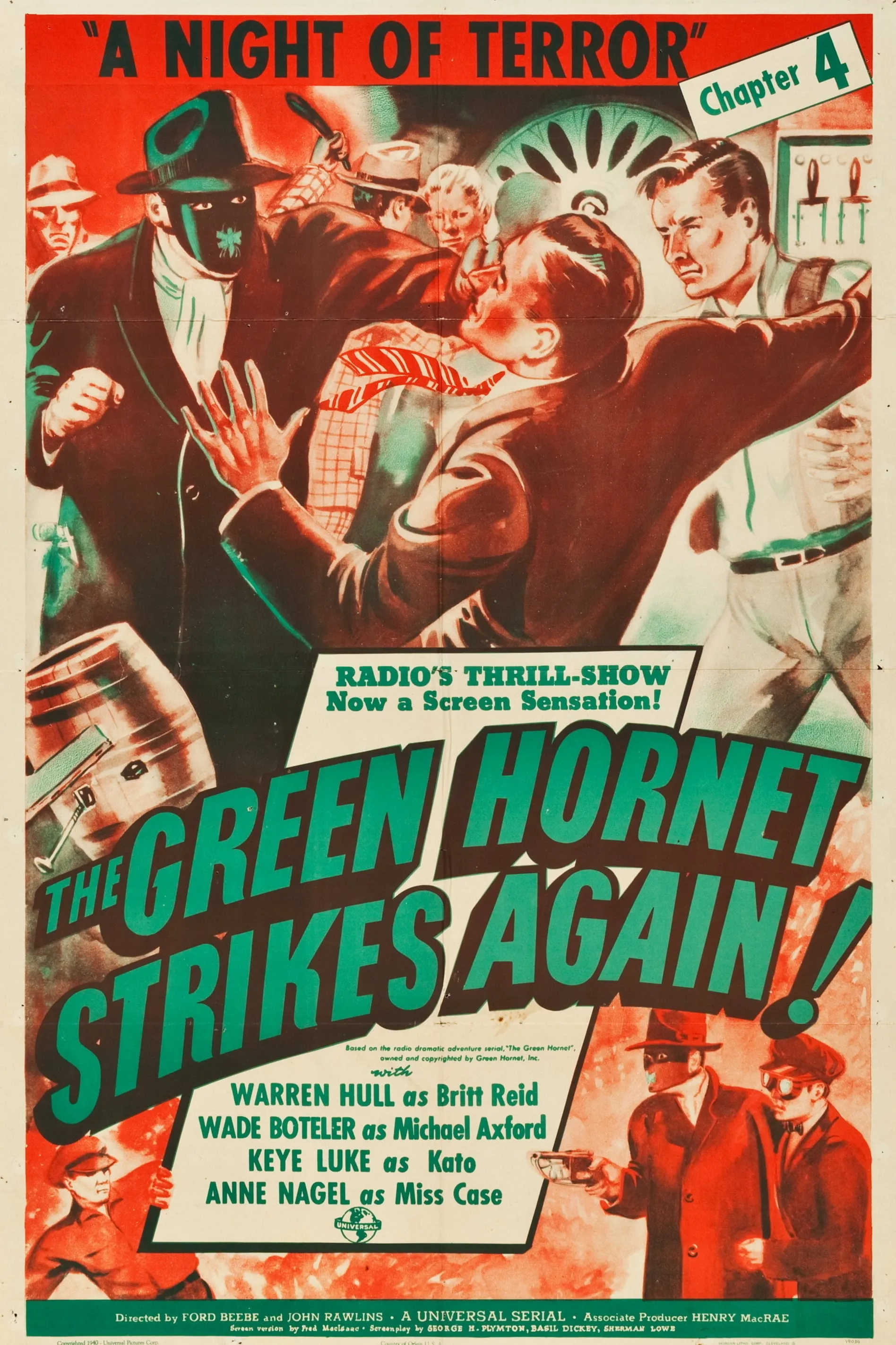 The Green Hornet Strikes Again poster