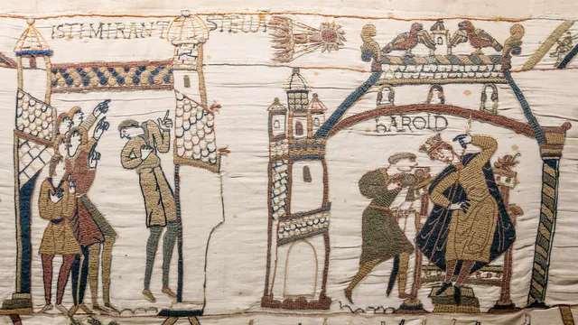 Komeet van Halley op tapijt van Bayeux