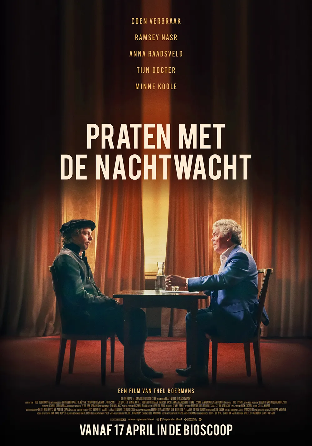 Praten met De Nachtwacht poster