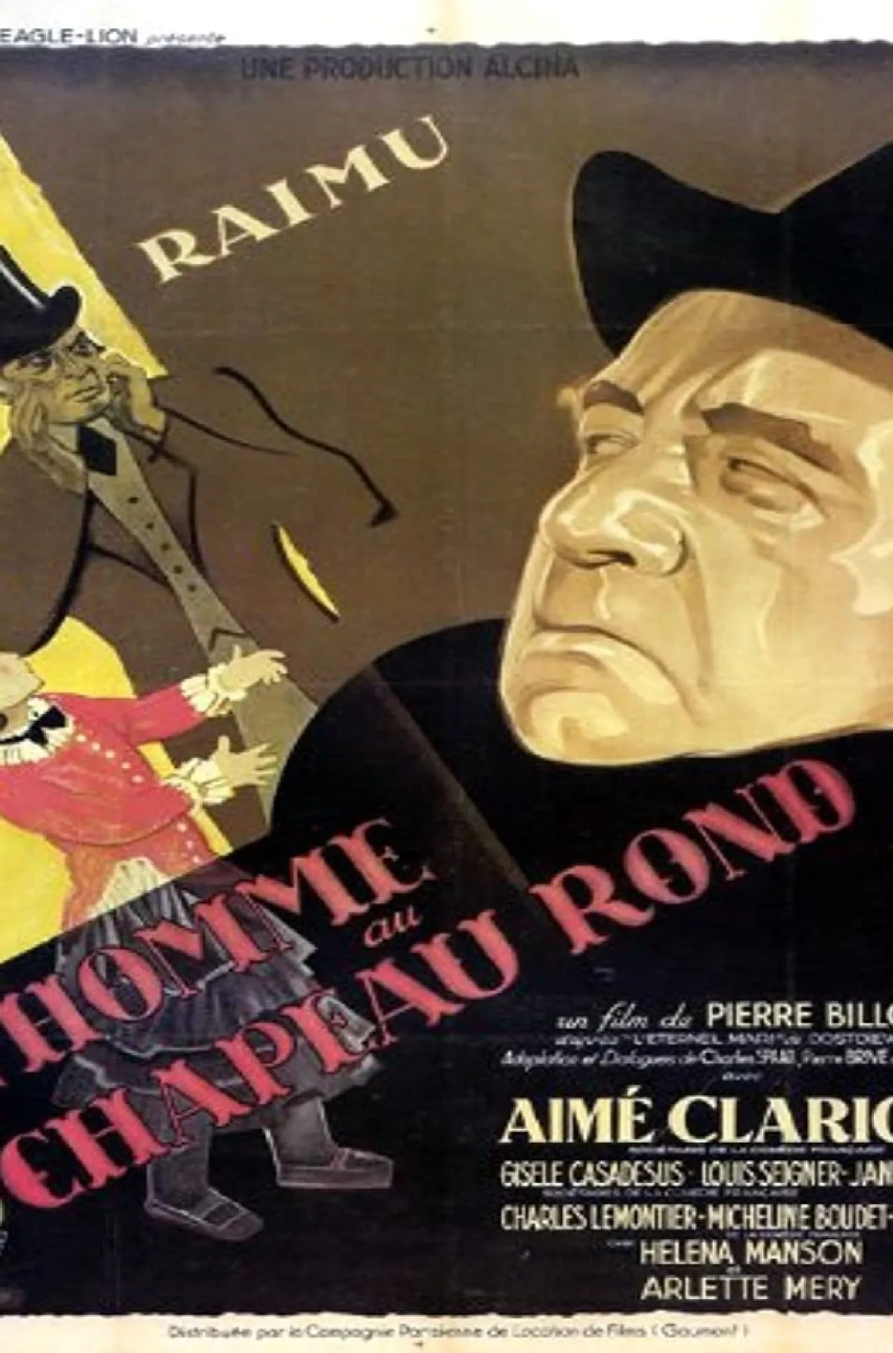 L' Homme au chapeau rond poster