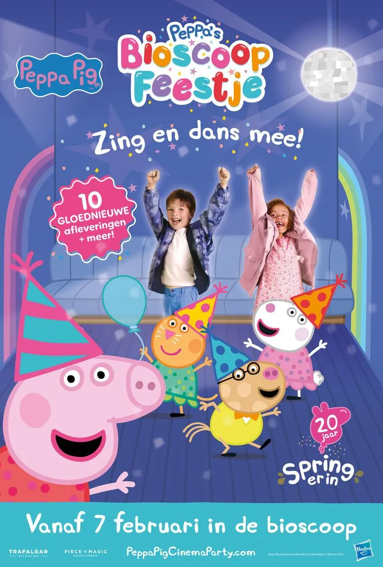 Peppa's bioscoop feestje poster