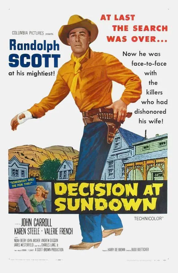 Decision at Sundown poster