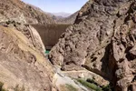 De Amir Kabir dam in het noorden van Iran