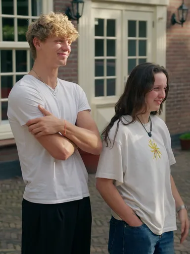 Roeland, Marit en Aaron zwaaien kinderen uit