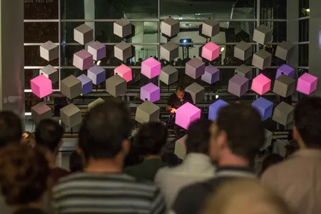 Kunstinstallatie 'lightpiano', Nijmeegse Kunstnacht