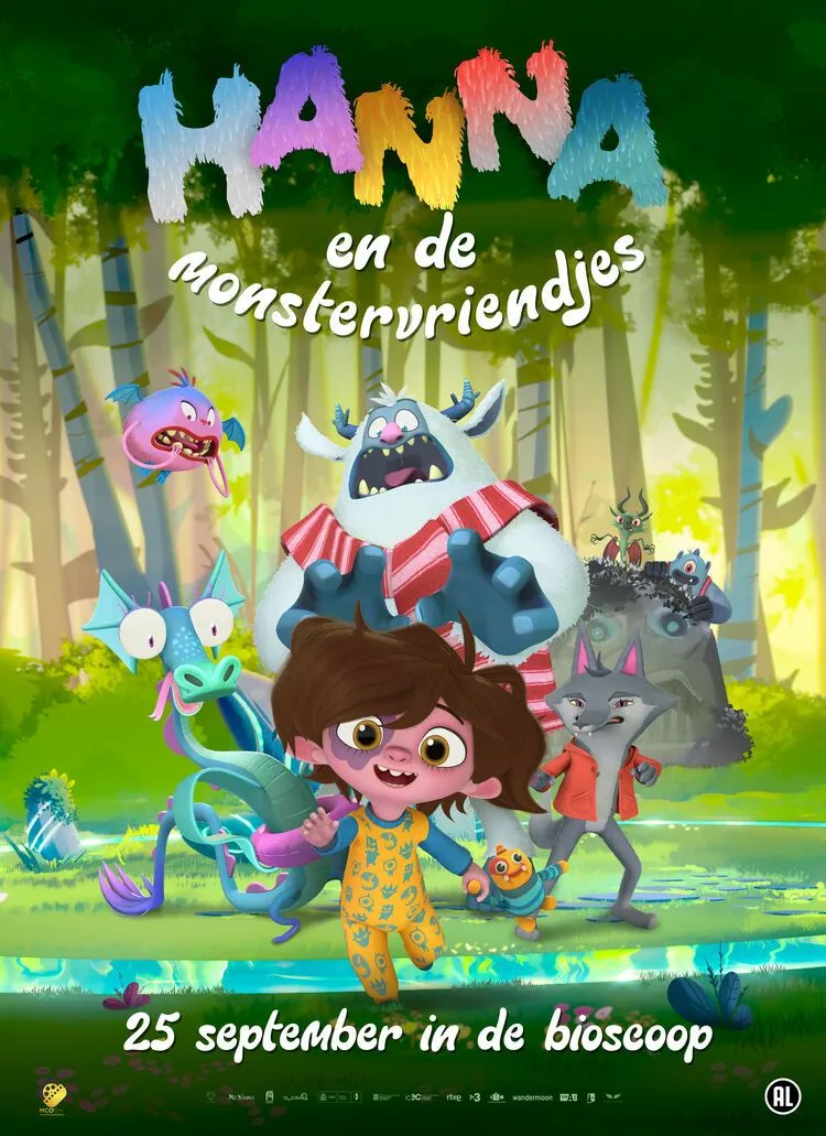 Hanna en de monstervriendjes poster