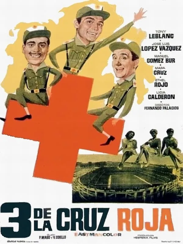 Tres de la cruz roja poster