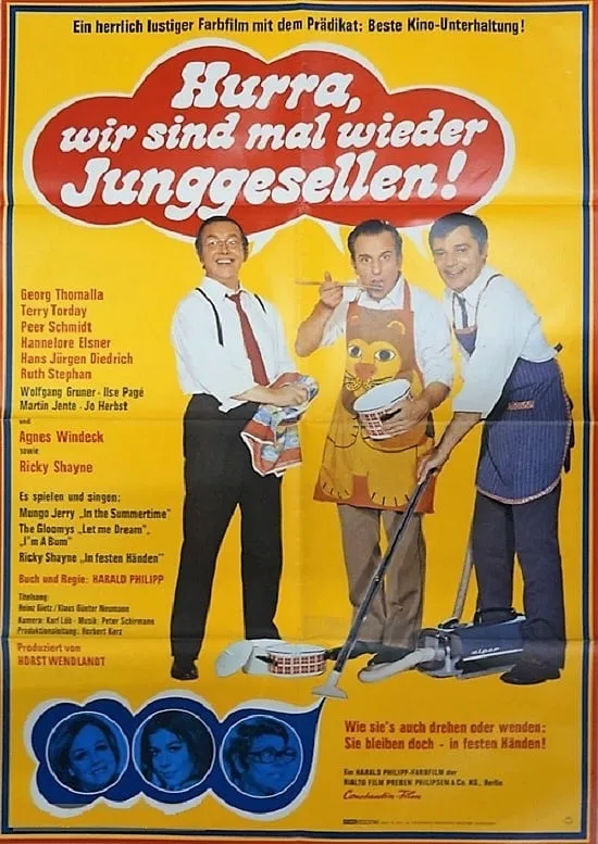 Hurra, wir sind mal wieder Junggesellen poster