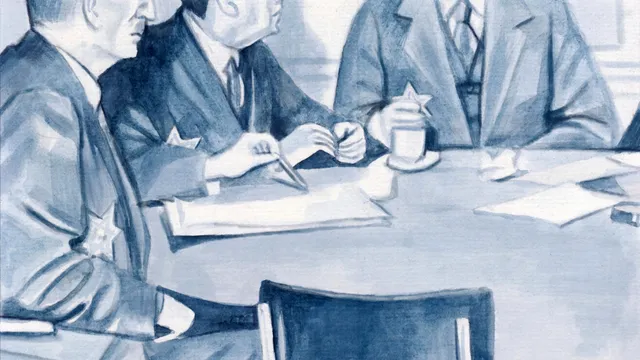 potlood illustratie bij de podcast De Joodse raad van Twente
