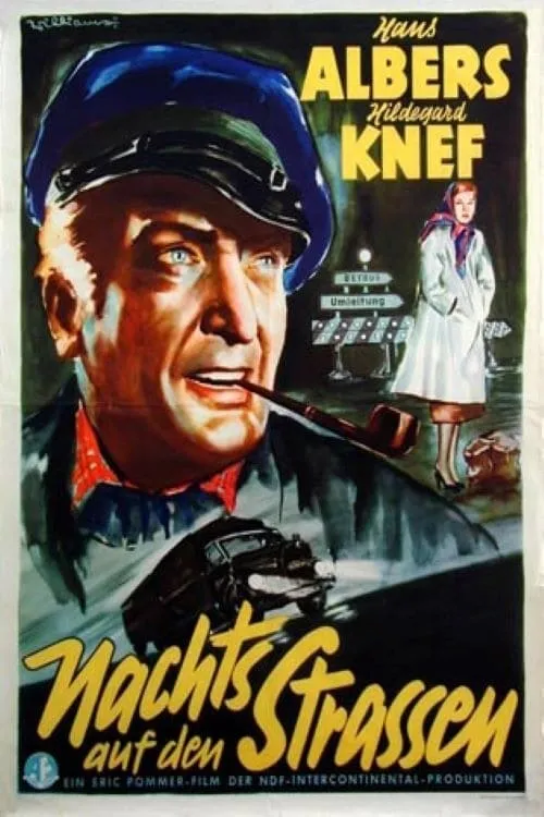 Nachts auf den Straßen poster