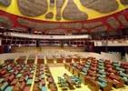 Regionaal parlement van Punjab, India, ontworpen door Le Corbusier