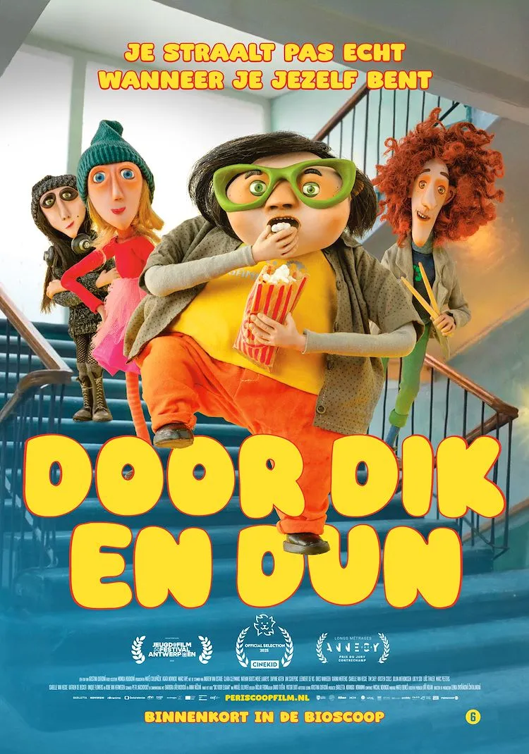 Door dik en dun poster