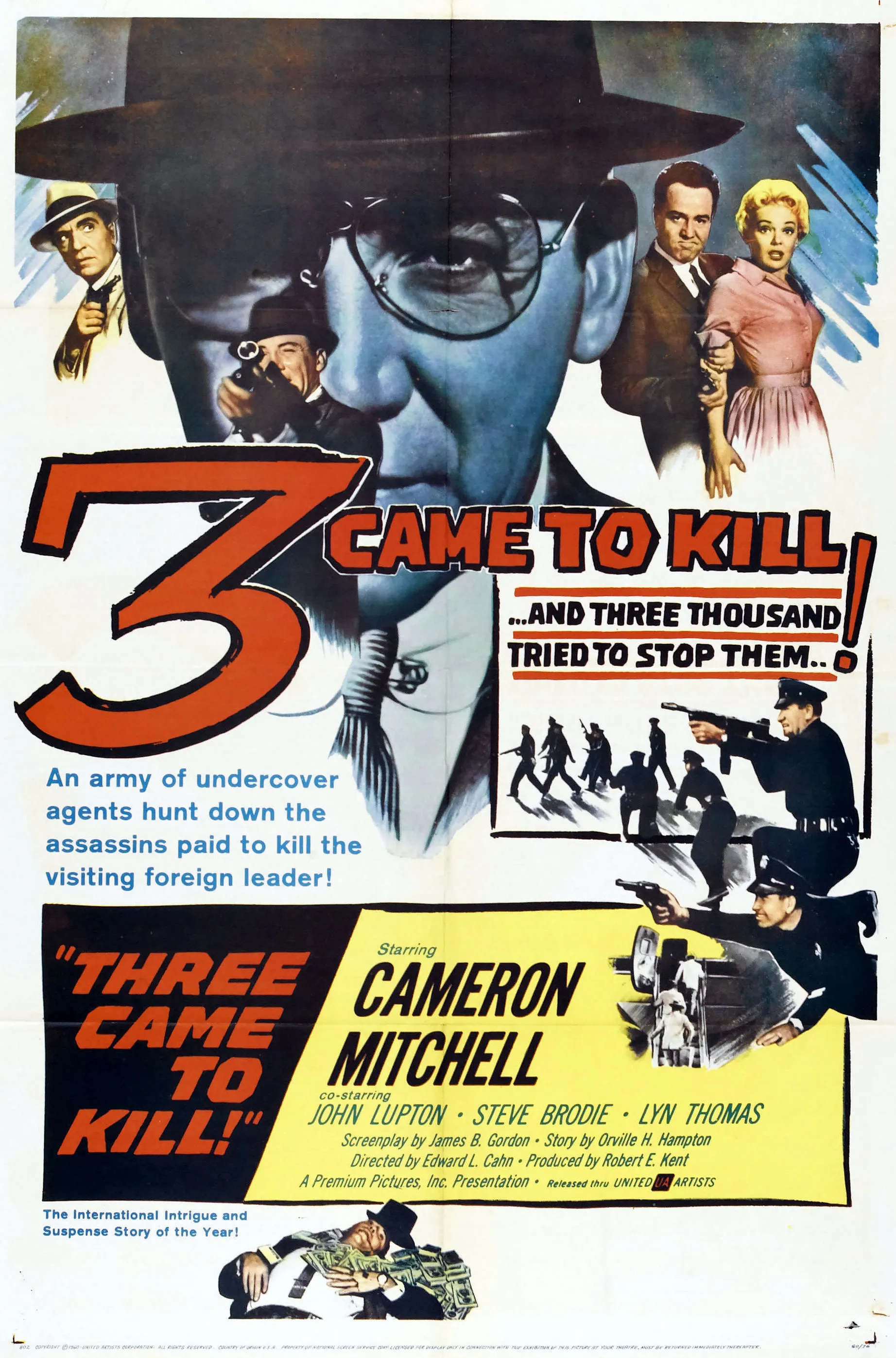Three Came to Kill poster