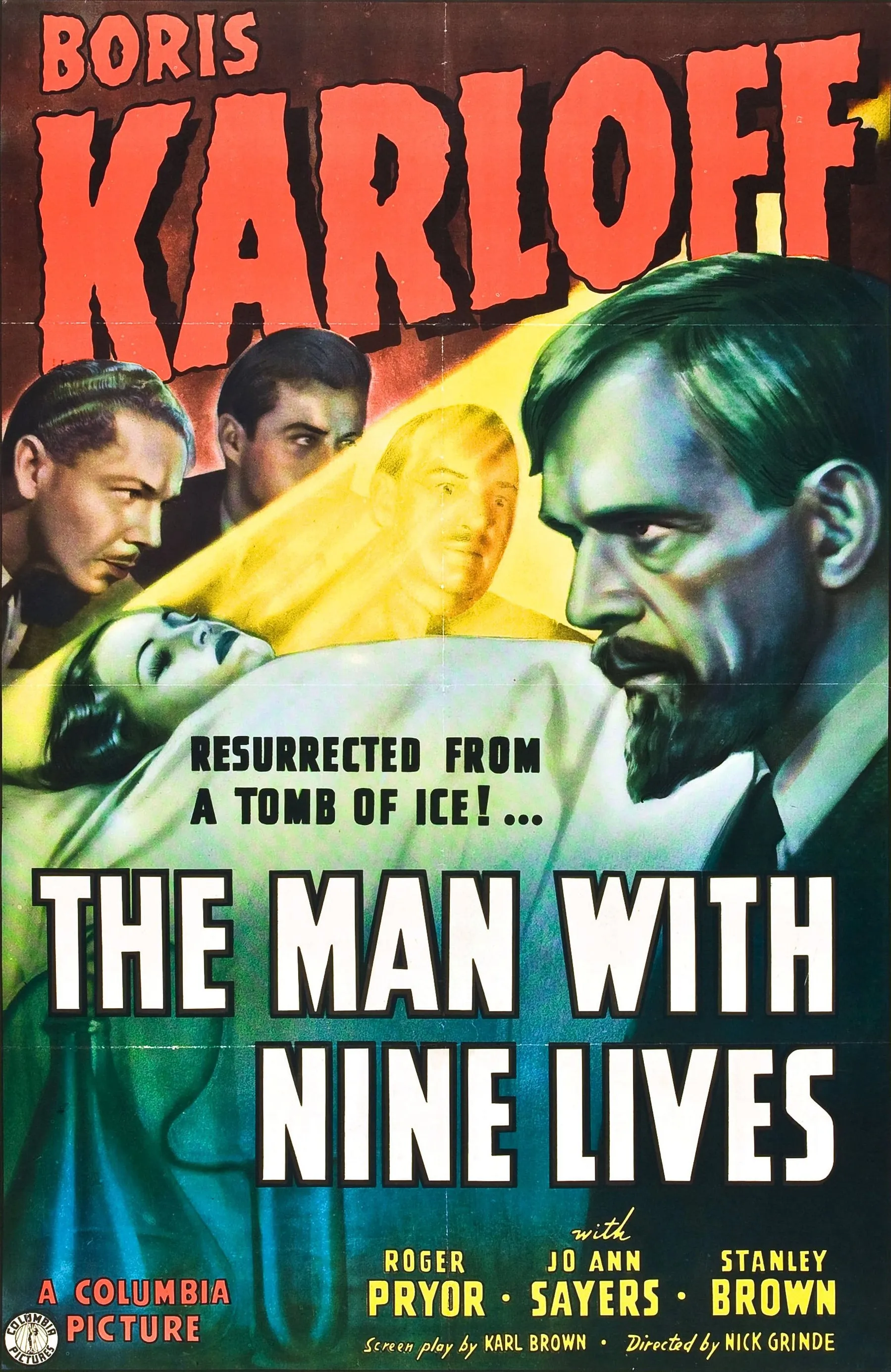 The Man with Nine Lives poster