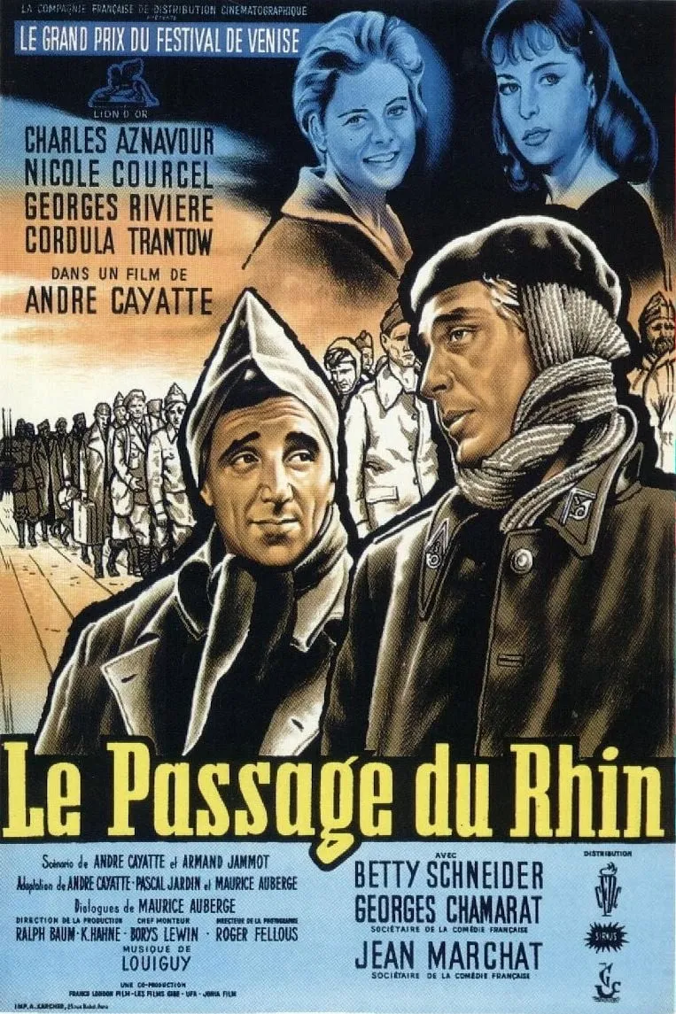 Le passage du Rhin poster