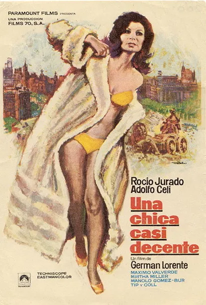 Una Chica casi decente poster