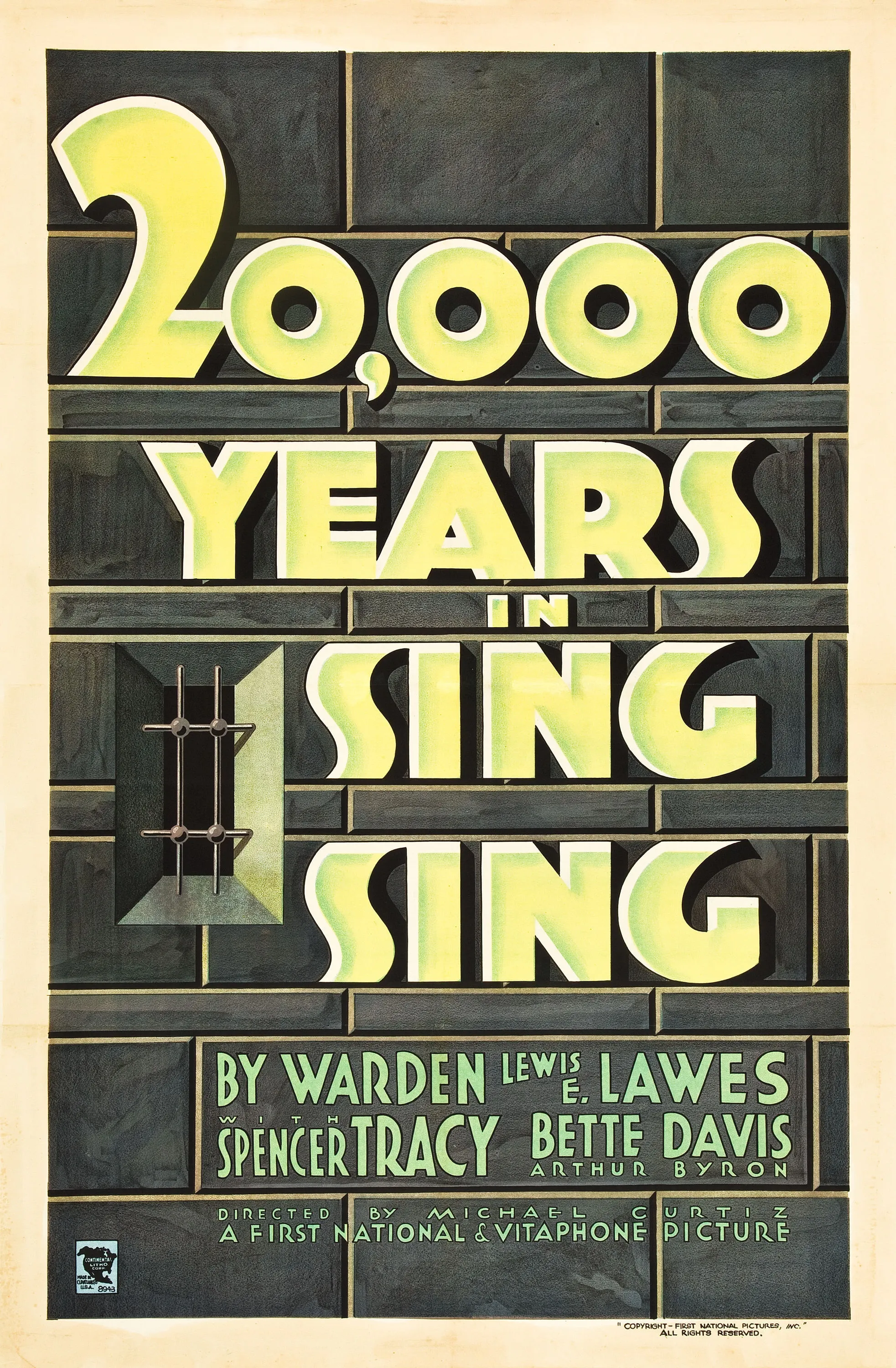 20,000 Years in Sing Sing poster