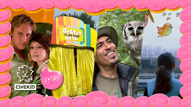 Header compilatiebeeld met roze koeken van oud en nieuw VPRO