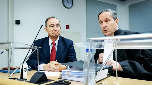 Oud-piloot Julio Poch tijdens zijn rechtszaak tegen de Nederlandse overheid