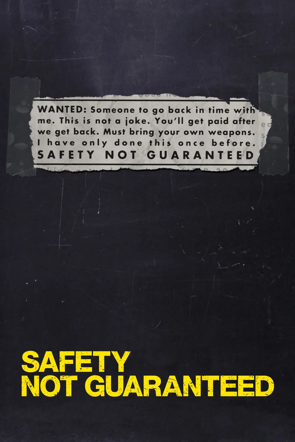 Safety Not Guaranteed poster
