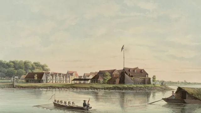 Fort Zeelandia te Paramaribo, jonkheer Jacob Eduard van Heemskerck van Beest, naar Gerard Voorduin, 1860 - 1862