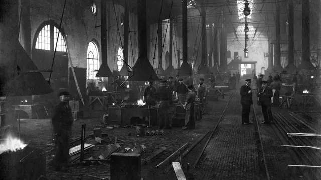 Kaiserliche Marine Werft, Wilhelmshaven, Duitsland 1908