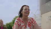 Miranda op de fiets