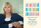 Foto van Pauline Slot + cover van het boek Een jaar met Simon