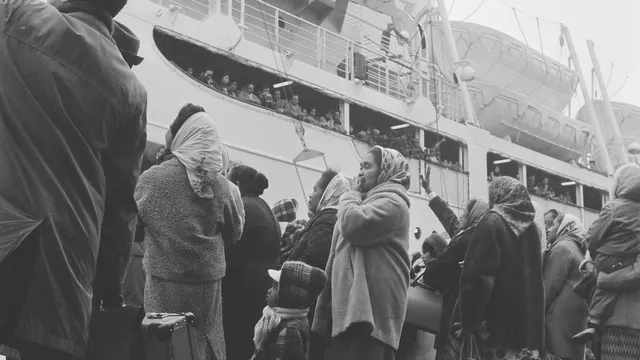Aankomst eerste Molukkers in Nederland
