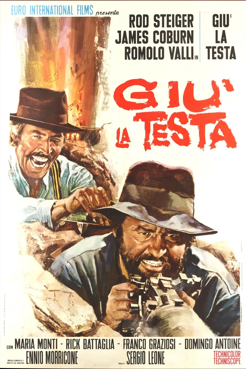 Giù la testa poster