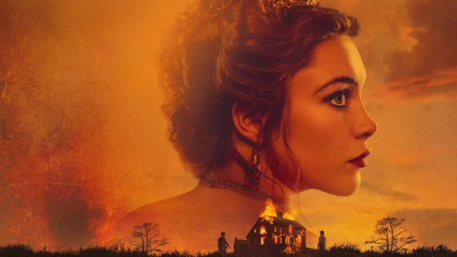 Florence Pugh op een film cover