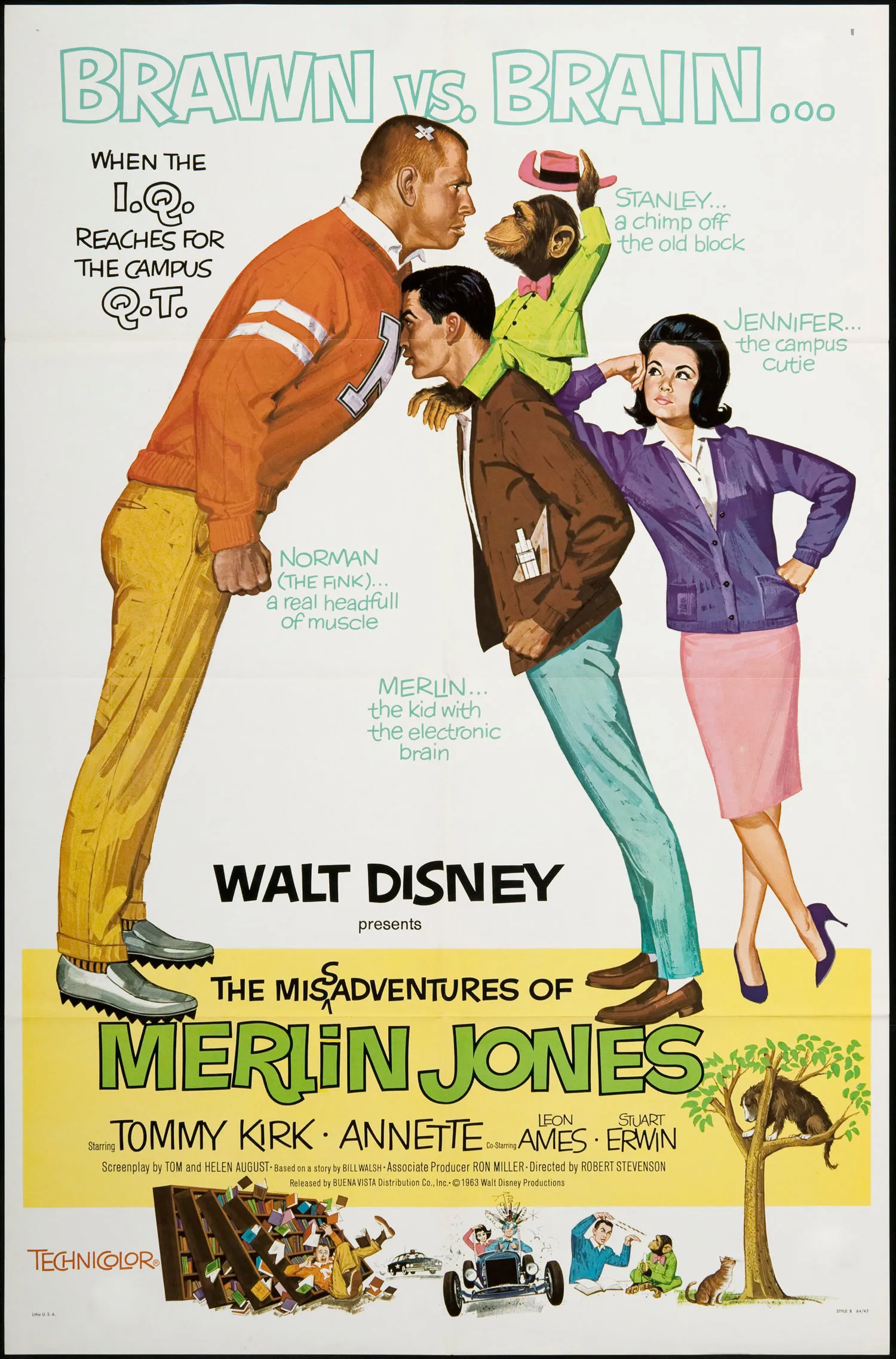 The Misadventures of Merlin Jones poster