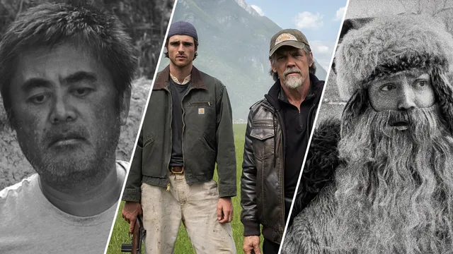 Collage van beelden uit de film Below the Clouds, The Dog Stars & Hundreds of Beavers
