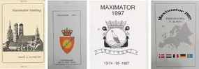 enkele programmaboekjes van Maximator-conferenties