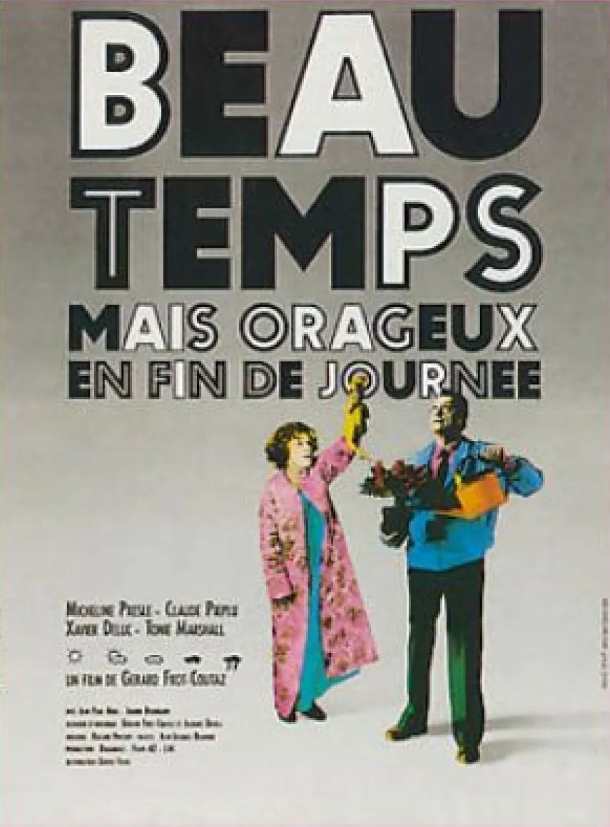 Beau temps mais orageux en fin de journée poster