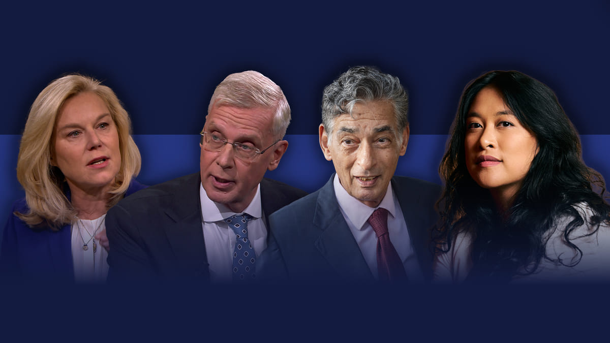 Buitenhof met Deze week in Buitenhof met Joost Vullings: Marnix van Rij, Sigrid Kaag, Gerard Spong, 