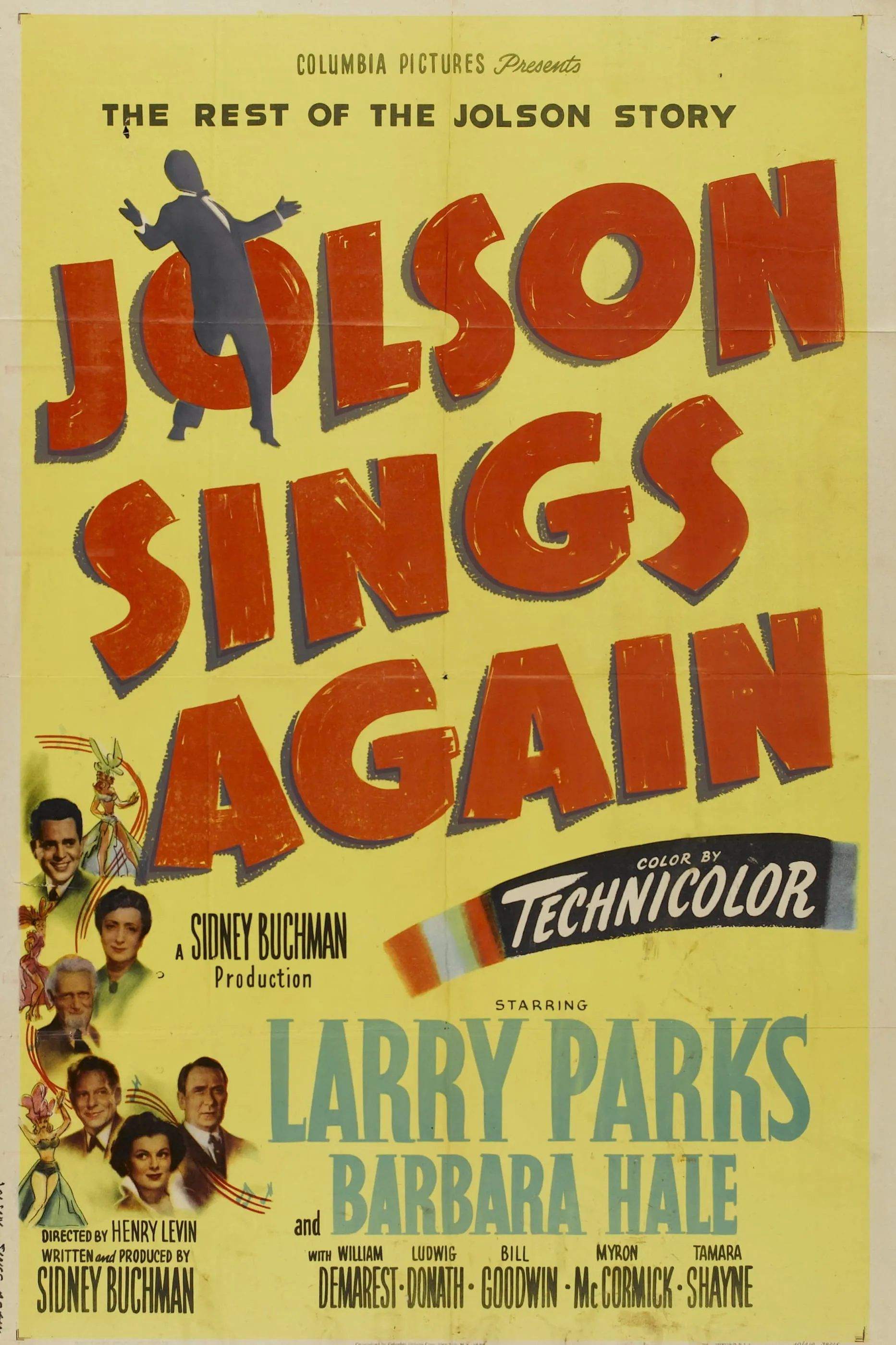 Jolson Sings Again poster
