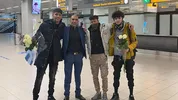 Jamal Khezirpour met zijn zoons, Abas (22), Reza (20) en Hashem (17) (vlnr).